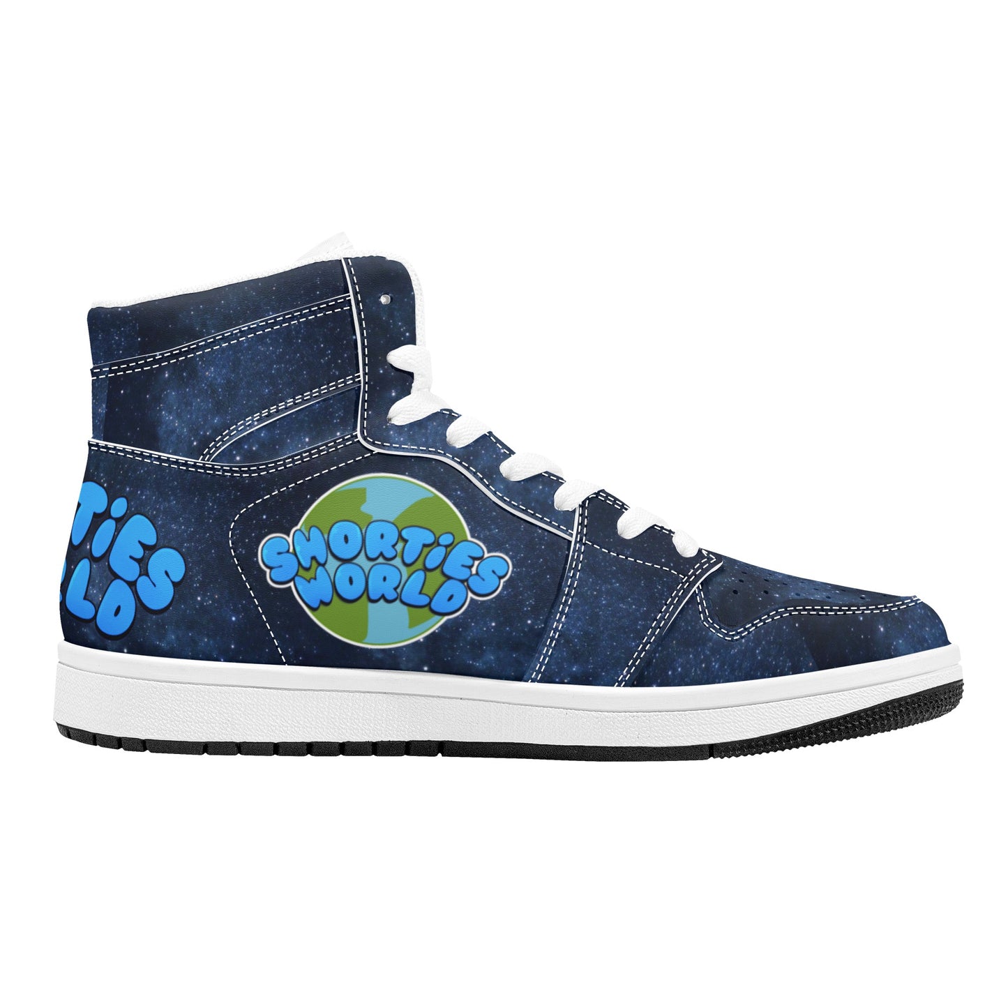 Mens High Top Leather Sneakers