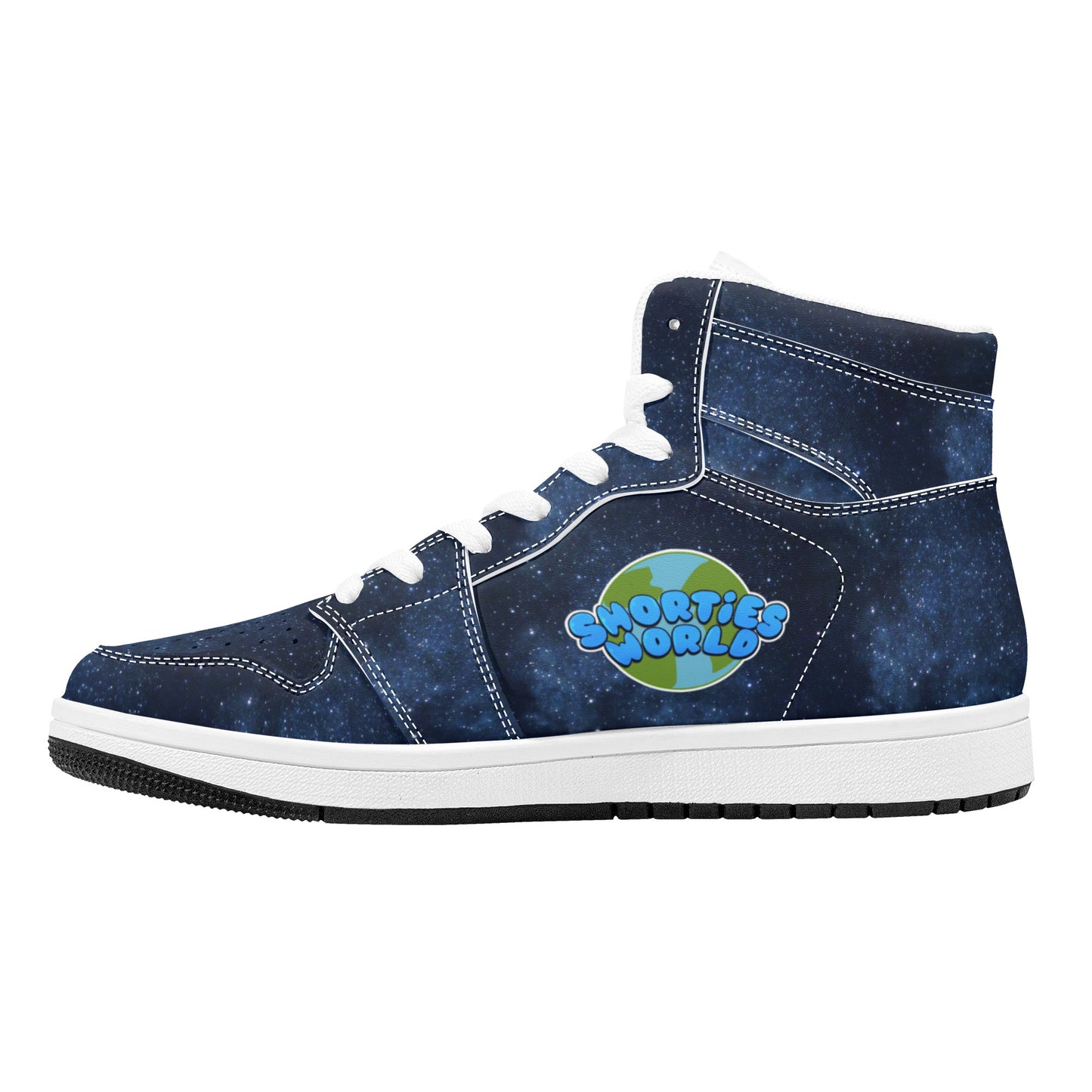 Mens High Top Leather Sneakers