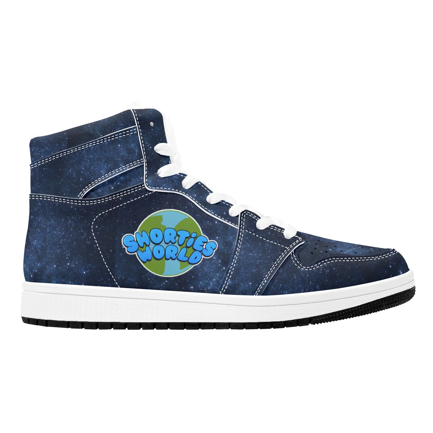 Mens High Top Leather Sneakers
