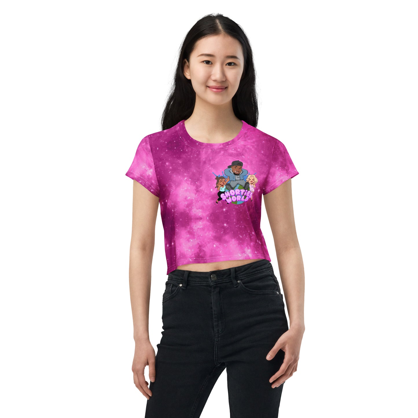 All-Over Print Crop Tee