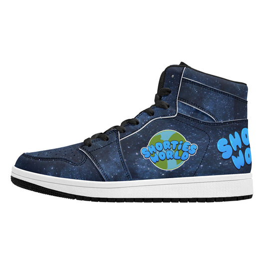 Mens High Top Leather Sneakers