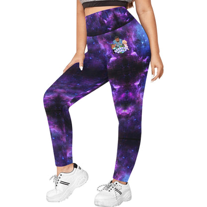 Women's High Waist Leggings(ModelL44)(Plus Size)