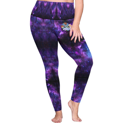 Women's High Waist Leggings(ModelL44)(Plus Size)